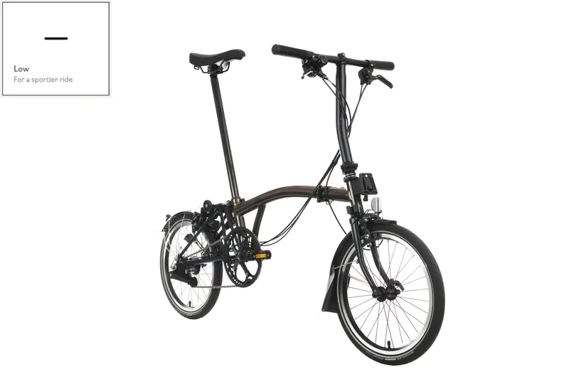Brompton C Line Explore Folding Bike 2023 in Black Lacquer-3